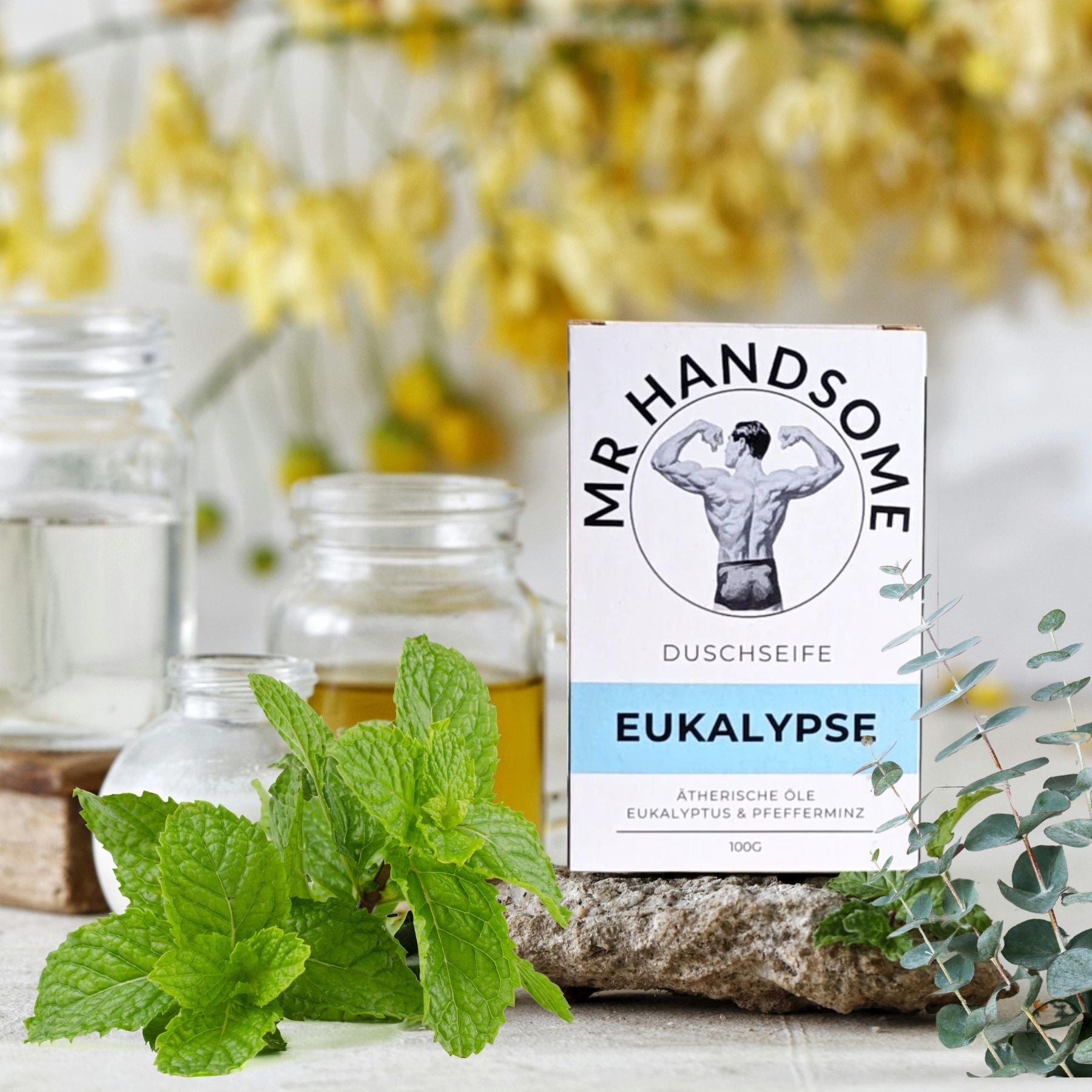 Eukalypse Seife mit Eukalyptus & Minzblätter