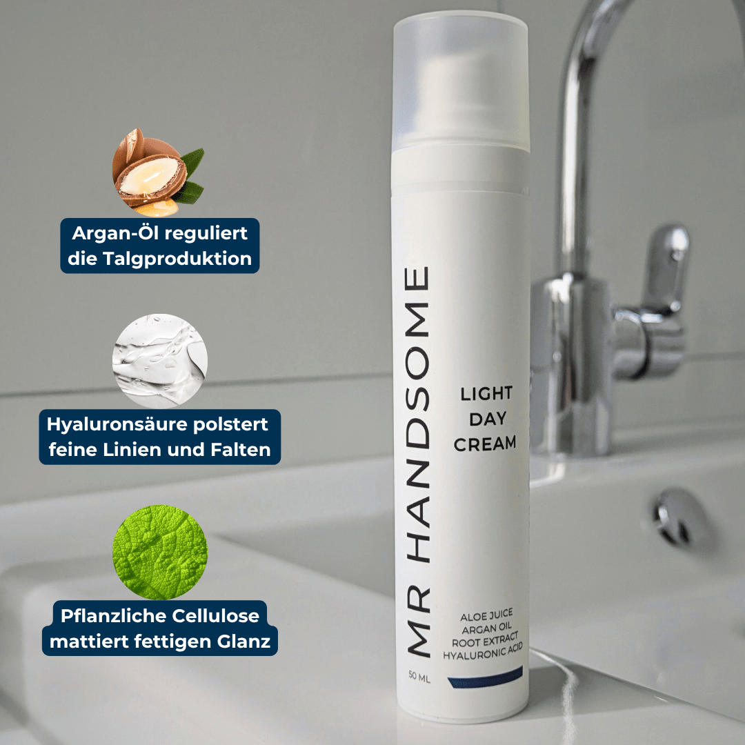 Eigenschaften der Leichten Tagescreme für Männer von Mr Handsome