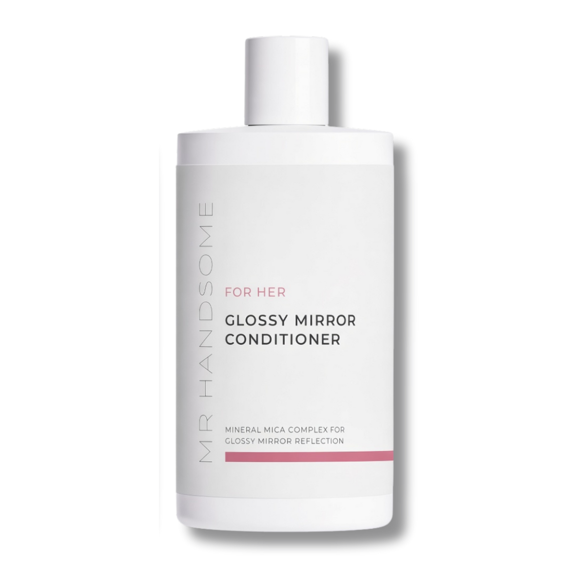 Image of the glossy mirror conditioner for glass-like hair shine with mirror reflections