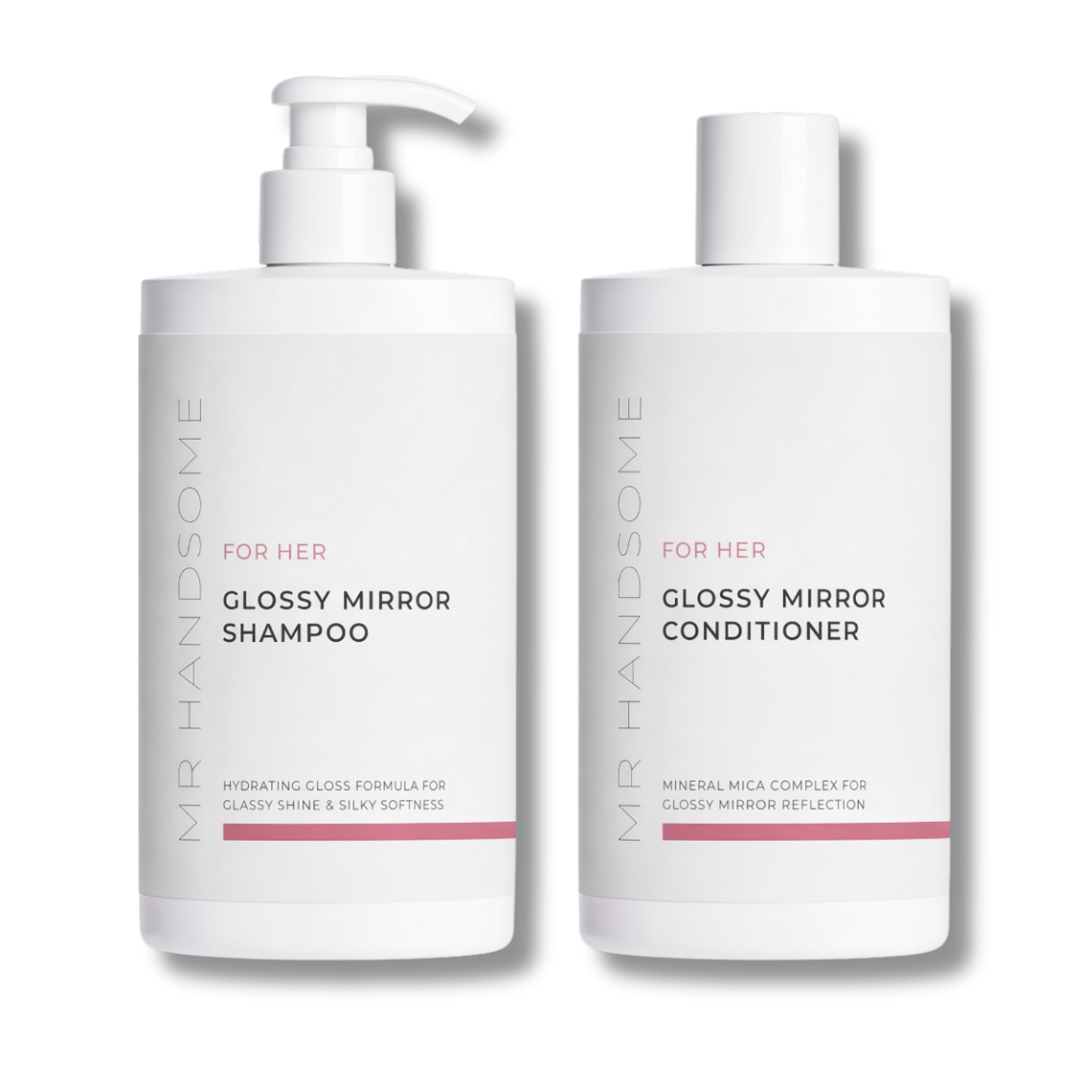 Glossy Mirror Duo Shampoo and Conditioner Set by MR HANDSOME FOR HER