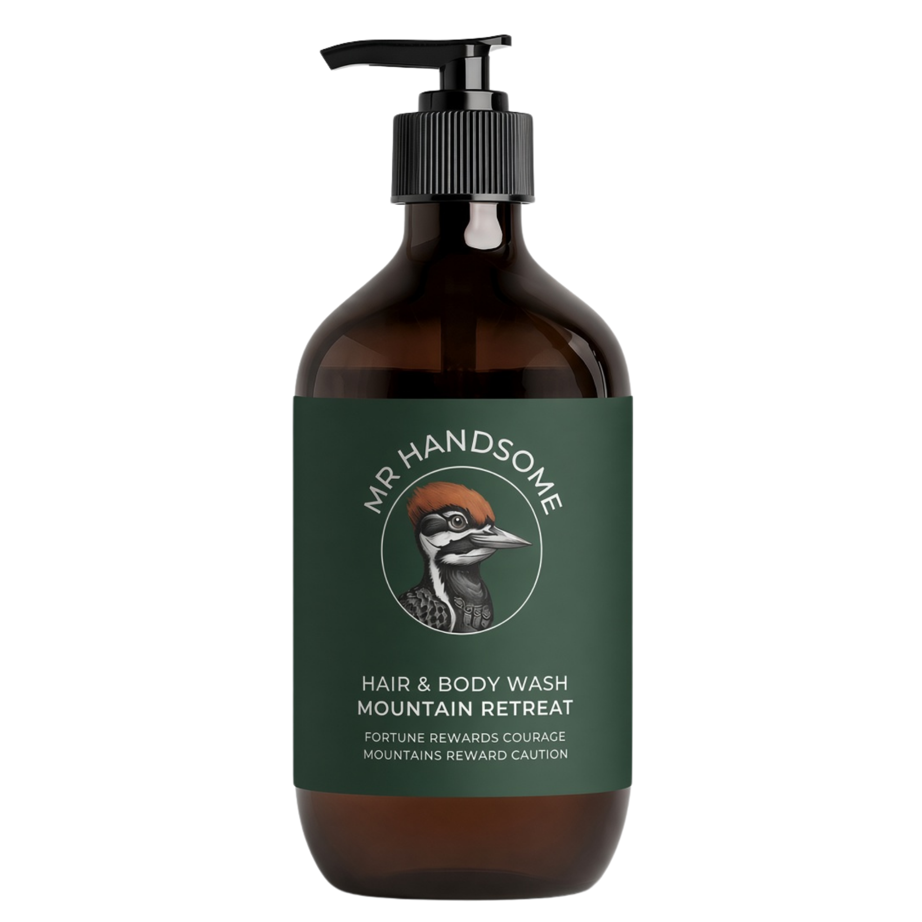 Hair & Body wash for men with woody scent by MR HANDSOME