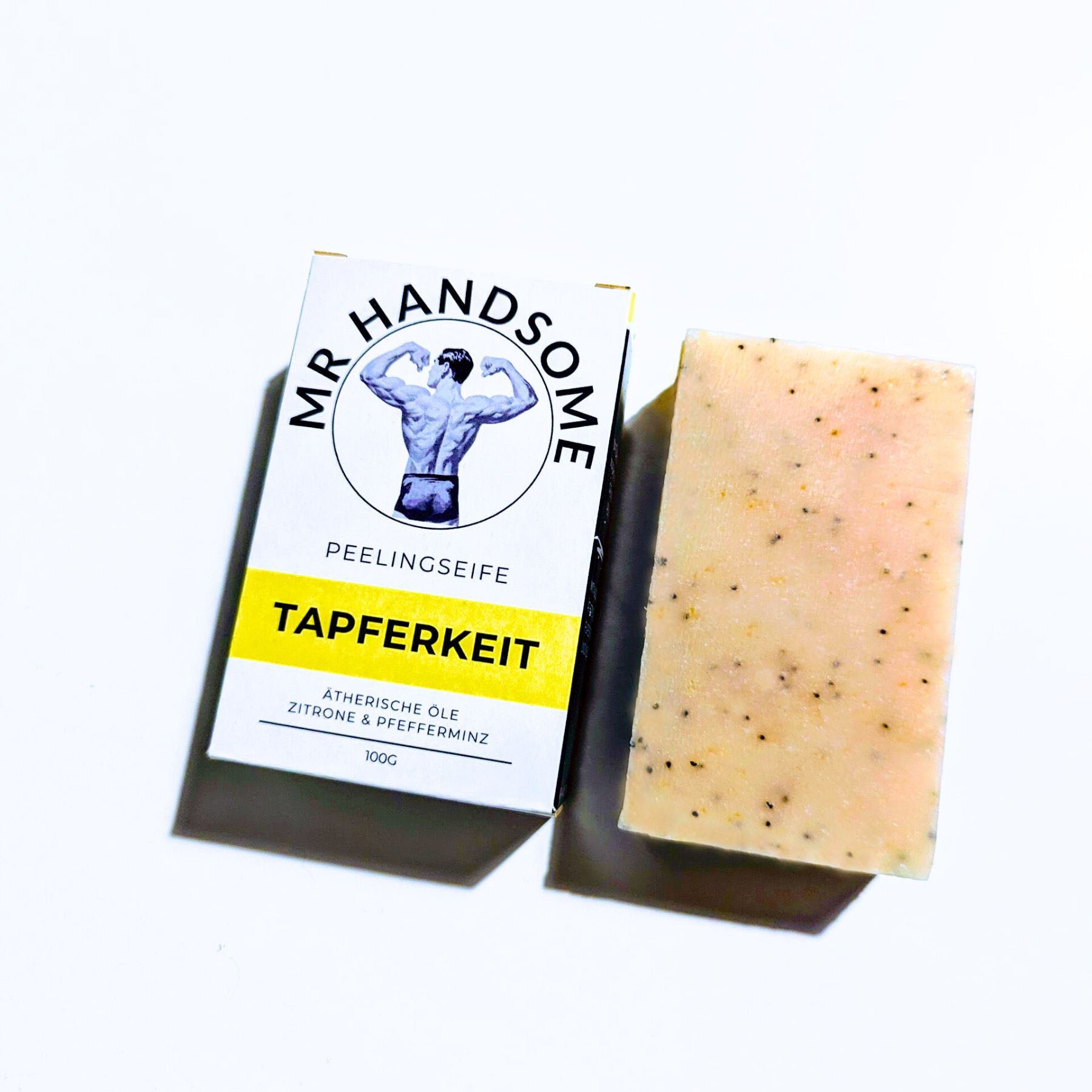 Peelingseife Tapferkeit | Zitrone & Pfefferminz - MR HANDSOME