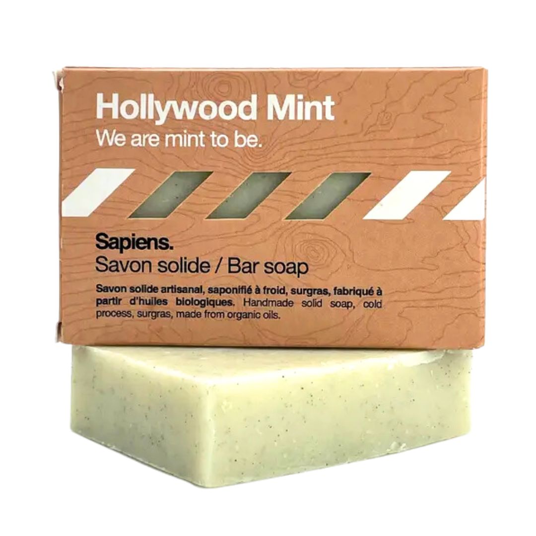 Hollywood Mint Bio-Peelingseife - Sapiens.