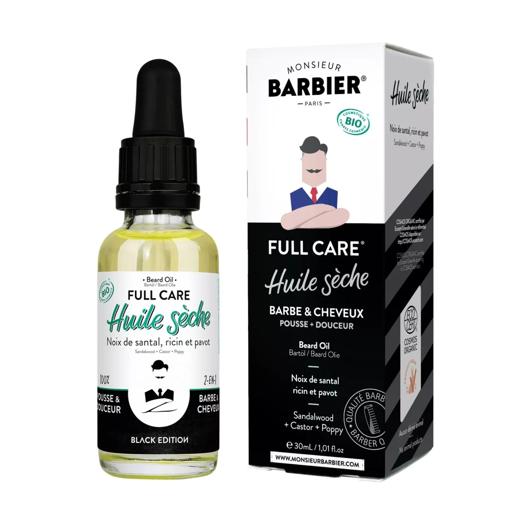 Bio-Bartöl | Black Edition - Monsieur Barbier