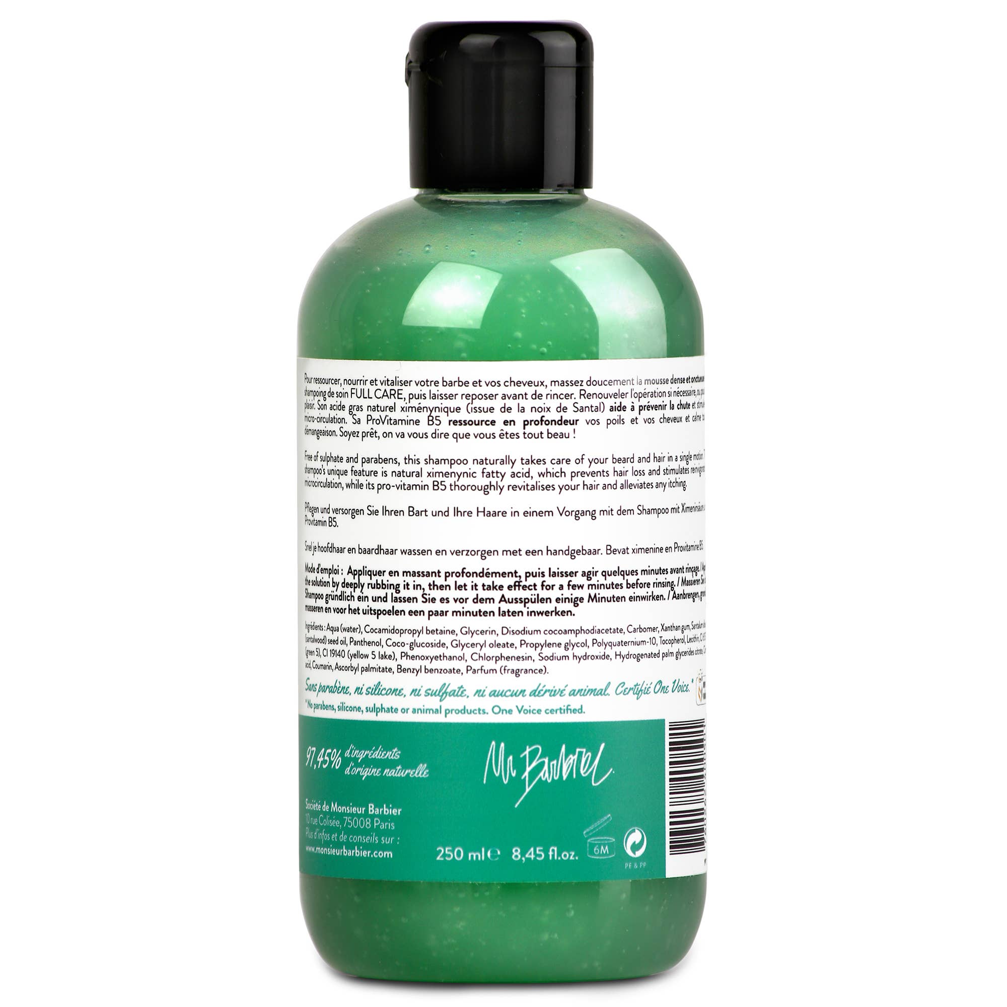 Full Care Shampoo - Monsieur Barbier