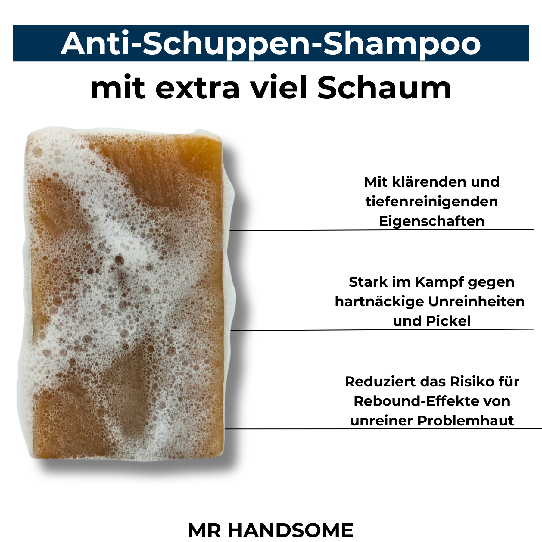 MR HANDSOME Seifenkiste | 4 Seifen | 1 Shampoo | 1 Seifendose | Seifenhalter