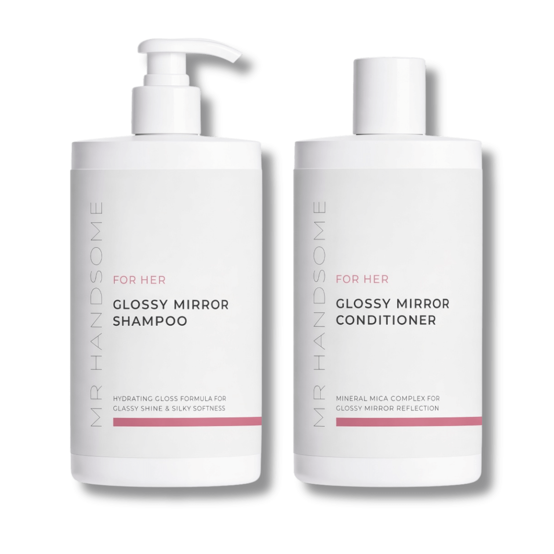 Glossy Mirror Duo Shampoo and Conditioner Set by MR HANDSOME FOR HER