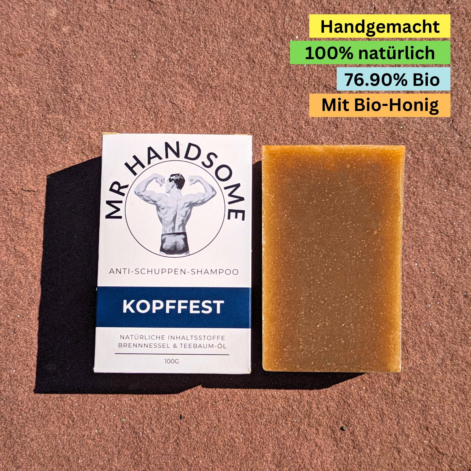 Festes Anti-Schuppen-Shampoo mit 76.90% Bio-Anteil