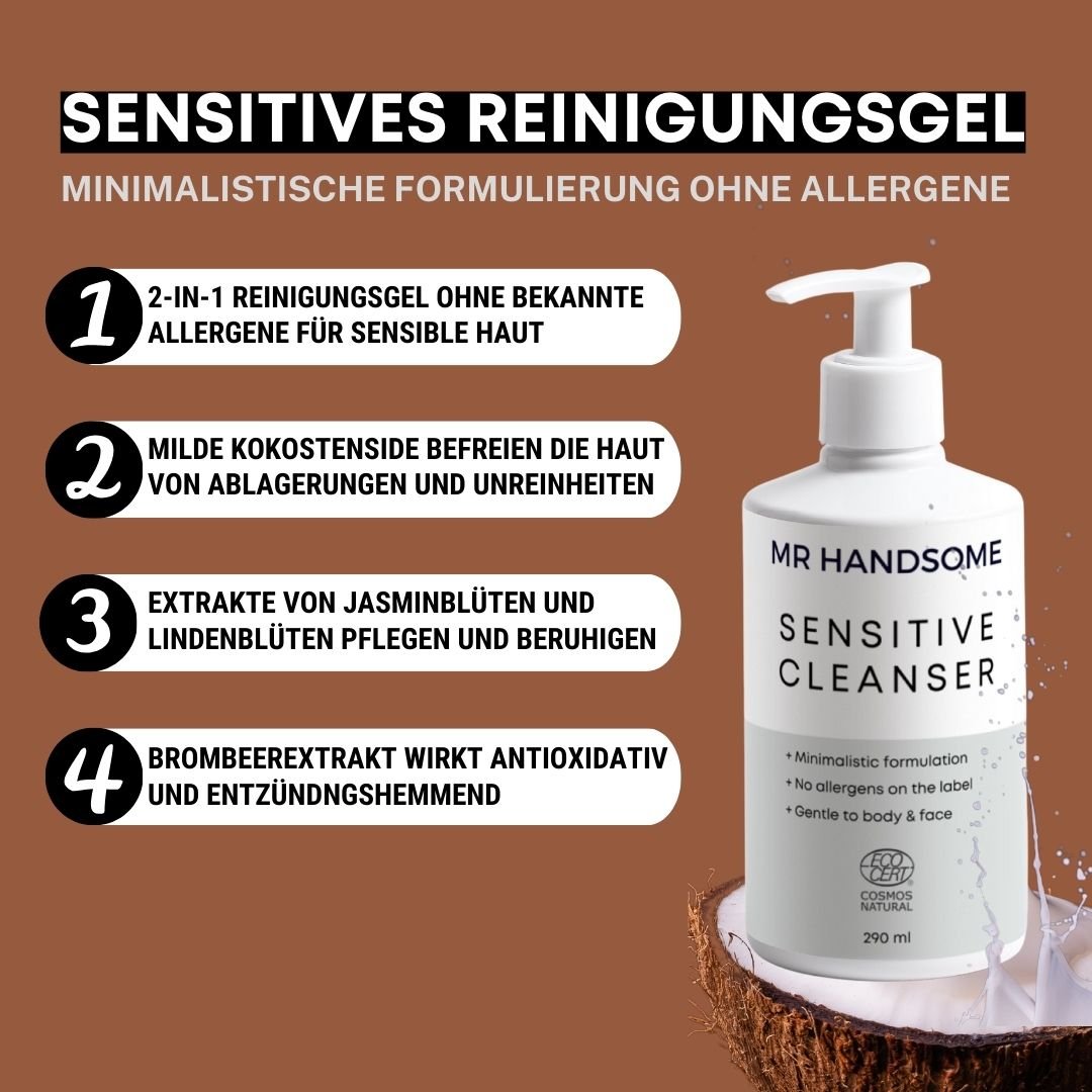 Sensitive Cleanser | Face & Body - MR HANDSOME